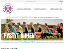 Tablet Screenshot of hyvinvointivalmennus.fi